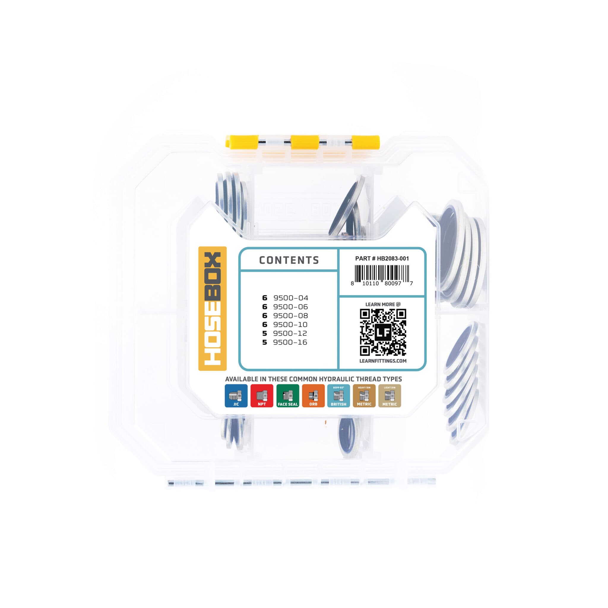 HoseBox BSPP Bonded Seals Pack | 34-Piece Hydraulic Kit image 2