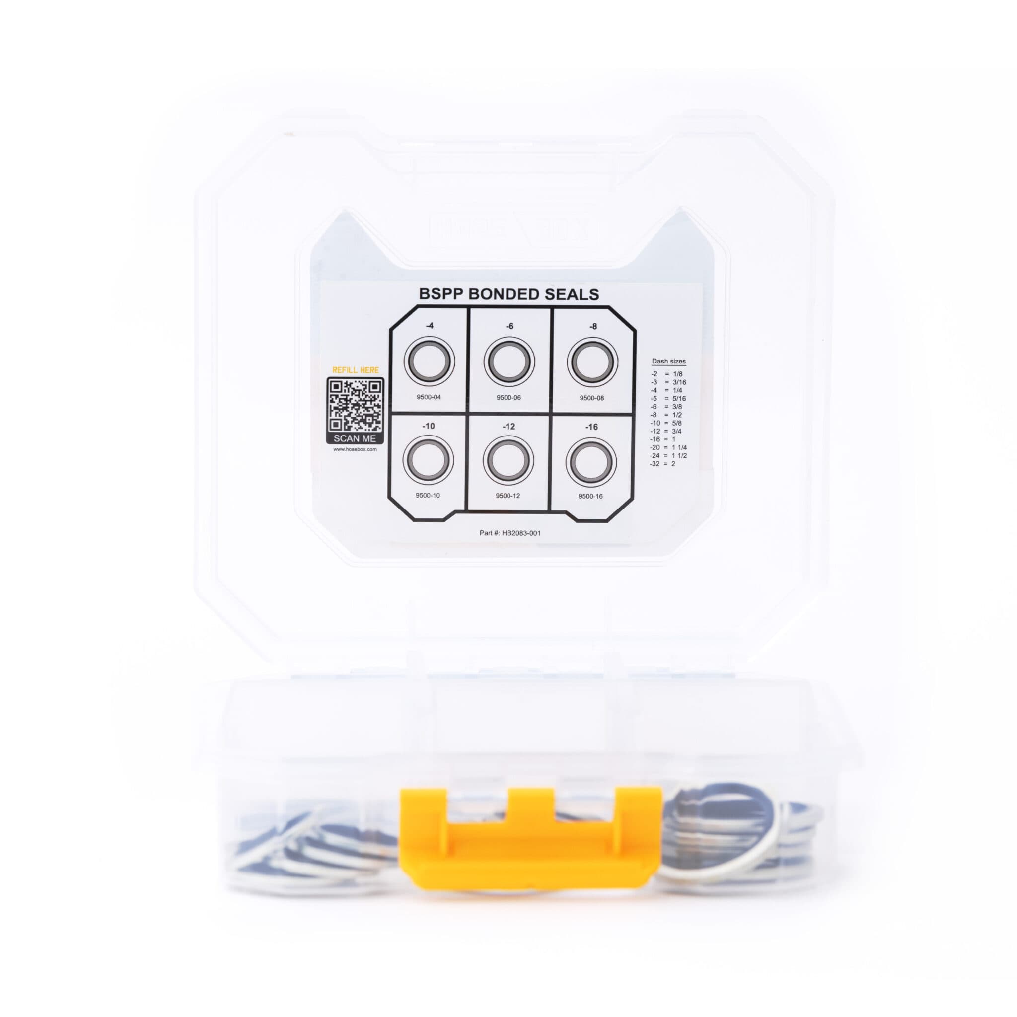 HoseBox BSPP Bonded Seals Pack | 34-Piece Hydraulic Kit image 3