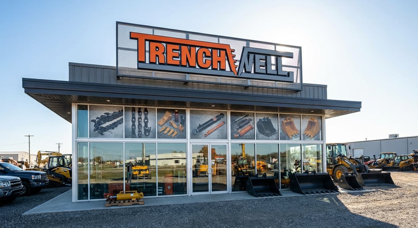 Trenchwell heavy equipment parts storefront