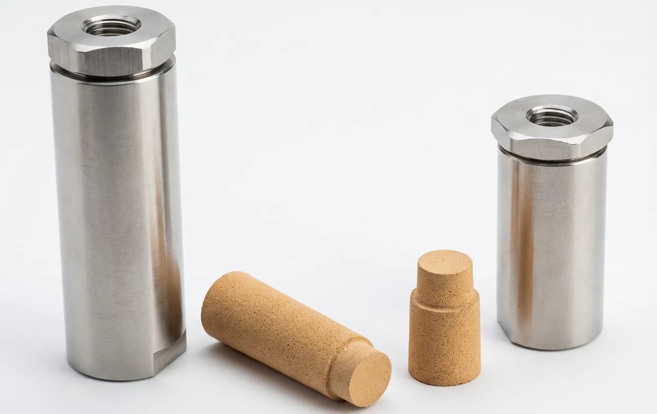 6661022 Inline Case Drain Filter - Sintered Bronze 40 Micron - CTL / Skid Steer Final Drive - 1/4" NPT